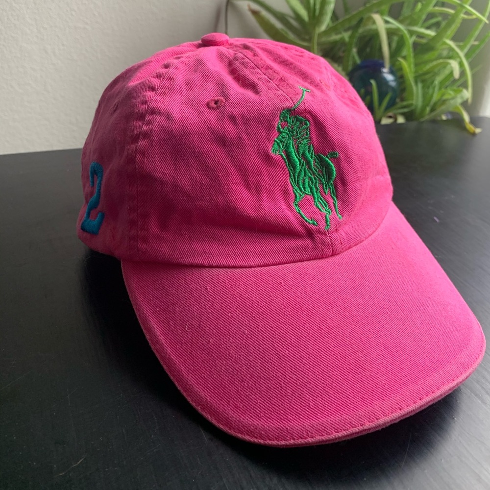 Pink, Green, & Blue Polo Ralph Lauren Hat Unisex